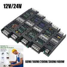 Netzteil Trafo Konstant Spannung DC LED Nord 60W-400W 12V 24V IP20 extrem flach