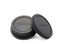 Canon Original EOS EF Rückdeckel & Gehäusedeckel Objektiv Lens Cap Body Cap