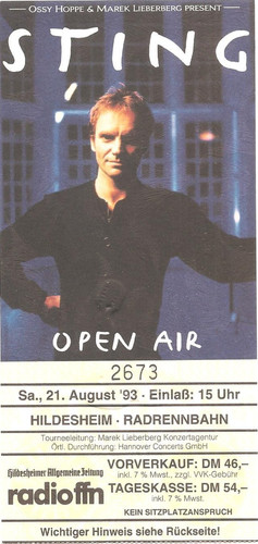 Sting concert 1993 - ,