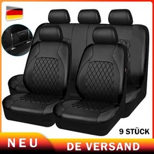 Auto Sitze Sitzbezüge Universal PU-Leder Sitzbezug Schonbezüge Comfort Schwarz