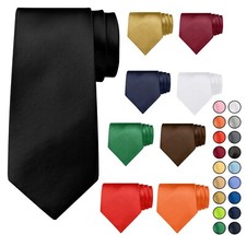 BomGuard Herren Krawatte 8cm einfarbig Muster - Damen Schlips Tie Anzug Paisley