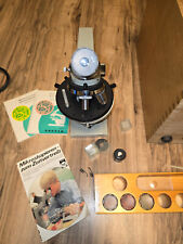 LOMO Biolam Monokular Mikroskop mit Anleitungen und Holzkasten sowie Zubehören