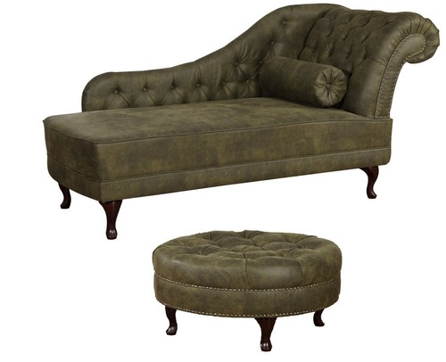 Chaiselongue récamière grün - récamière,