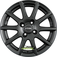 Rial Milano titanium 6.5x15 ET38 - LK4/100 ML63.3 Felge Alu