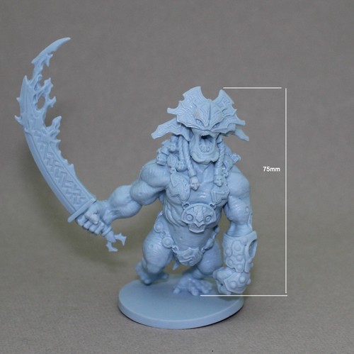 Resinfigur ogre warrior ork - resinfigur,