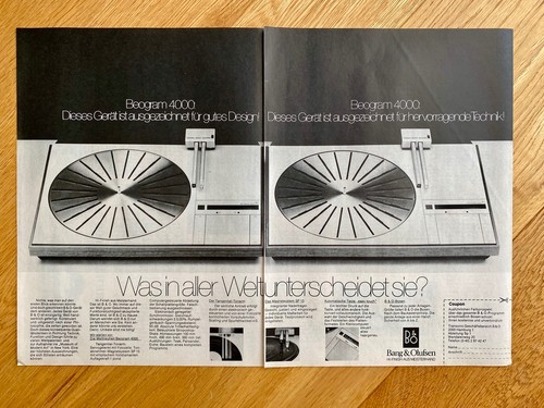 Bang olufsen beogram - &, 4000
