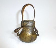 Bronze Flasche Behälter für Bleikugeln 18 Jh. Osmanische Reich Afghanistan