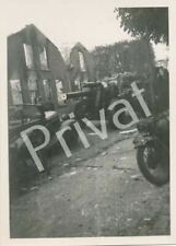 Foto WK2 Fahrzeuge Wehrmacht Geschütze Ruinen Zerstörung A1.60