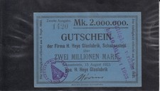 Schauenstein 2 Mio mit V-Stempel  1420