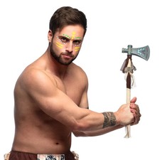 Tomahawk Axt 45 cm Indianer Kostüm-Zubehör für Karneval Fasching Wilder Westen