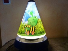 Tigerente Janosch und Kastenfrosch  Tischlampe mit Licht und Motor, und Spieluhr