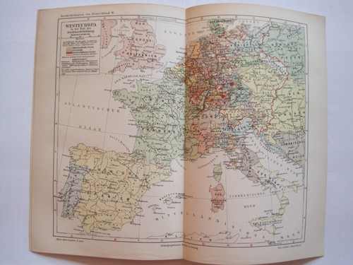 Antike landkarte westeuropa - antike, "westeuropa