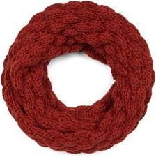 Damen Strick Loop Schal Uni