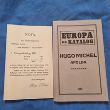 HUGO MICHEL - Europa-Katalog 1910 - Reprint