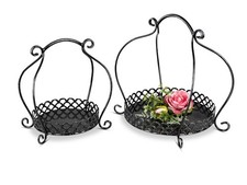 2er Set Dekoschalen Körbe