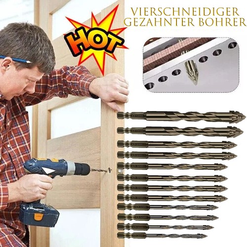 12stk sägezahn exzenterbohrer - 12stk, sägezahn-exzenterbohrer