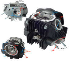 Zylinderkopf schwarz mit