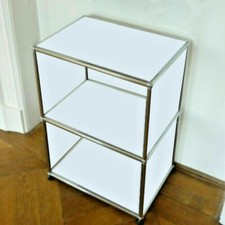 * USM Haller Regal 70x50x35 * Highboard Hi-Fi Möbel Weiß * Seiten geschlossen *