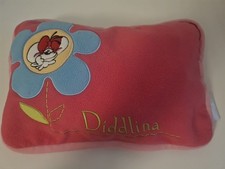 Diddlina Diddl Maus Kissen Plüsch Vintage selten Kopfkissen Rosa Pink Stoff Top