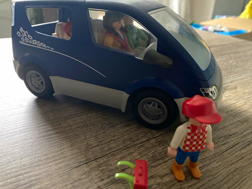 Playmobil blaues auto van - playmobil, auto/van