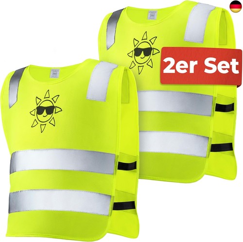 2er kinder warnweste - 2er, set
