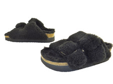 Papillio Sandalen Arizona Big Buckle Pap Teddy Black Pantolette Birkenstock 39