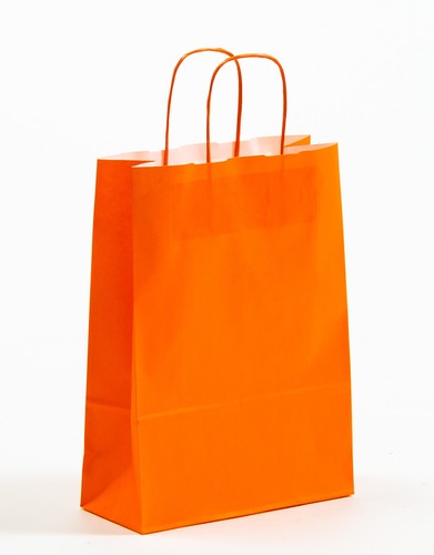 Papiertragetaschen orange