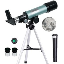Teleskop für Kinder 360/50mm Astronomisches Teleskop Refraktor Weltraum Fernr...