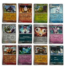 12x Pokémon Karte Miscut Offcenter Error Reverse Holo Weisse Flammen Deutsch