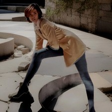 BELLISSIMA Blickdicht 40Den Strumpfhose 38 schiefer Microfaser Damenstrumpfhose