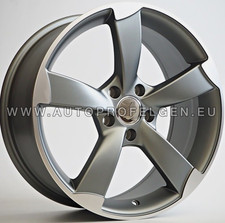 Neu Audi A3 A4 Rotor Style 18 Zoll Felgen 8j 5x112 ET42 Alufelgen 4x Grau