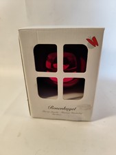 Lauscha Glaskunst Rosenkugel Gartenkugel Garten Deko Beetstecker Glas rot OVP