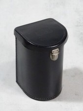 ZEISS IKON Köcher für Kamera Objektiv, Lens Case, Objektivtasche, Leder, Schwarz
