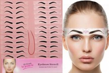 24x Vorlage Augenbrauen Schablone Schablonen wiederverwendbar Stencils Template