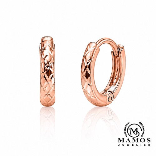 Elegante roségold creolen - roségold,