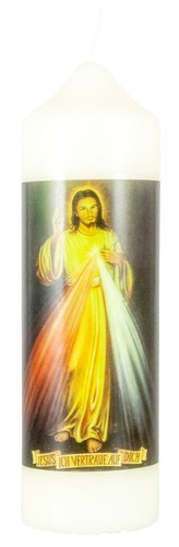 Motivkerze barmherziger jesus - motivkerze,