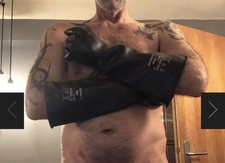 Gay rubber handschuhe - gr, 9,5