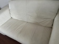 Rolf Benz weiß Leder Sofa