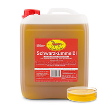 horse-direkt  Schwarzkümmelöl 5 L Kanister, 100 % kaltgepresst -  Pferd, Hund