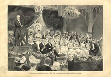 Die Blumenspiele im Gürzenich zu Köln XL Kunstdruck 1901 von Emil Limmer