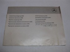 Betriebsanleitung / Operating instruction Mercedes Benz ASR W124, W126