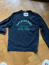 Abercrombie & Fitch Longsleeve Navy/Grün Gr. XL