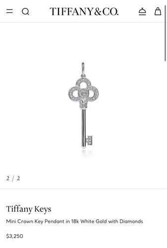 Tiffany mini schlüssel - &,