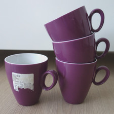 1 Kaffeebecher 0,3 l Seltmann Weiden Trio Lavendel lila Höhe 9,5 cm