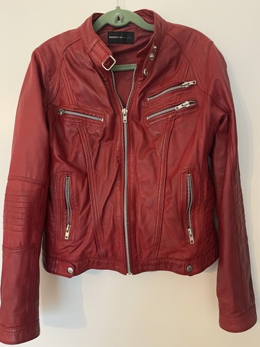 Rote lederjacke 40 - gr,