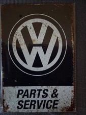 Blechschild VW Parts & Service