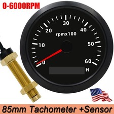 85mm Tachometer 6000 RPM Tacho