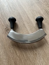 Wiegemesser Kräutermesser Doppelklinge 2 schneidig Küchenmesser Edelstahl