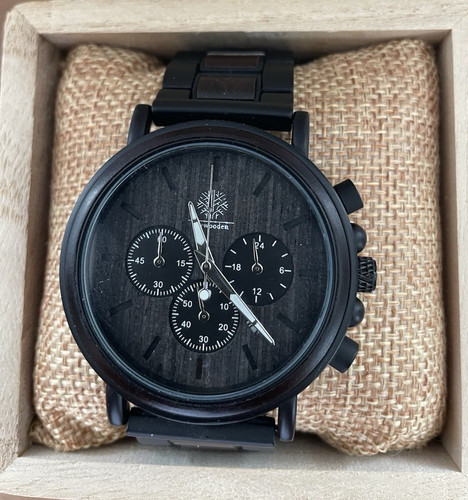 Wooden chronograph - wooden,