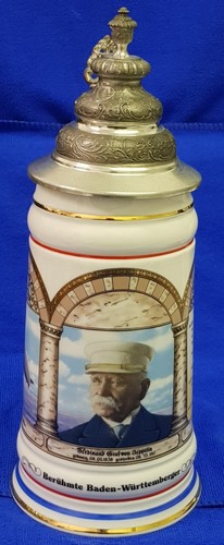 Bierkrug krug mit zinndeckel - krug,